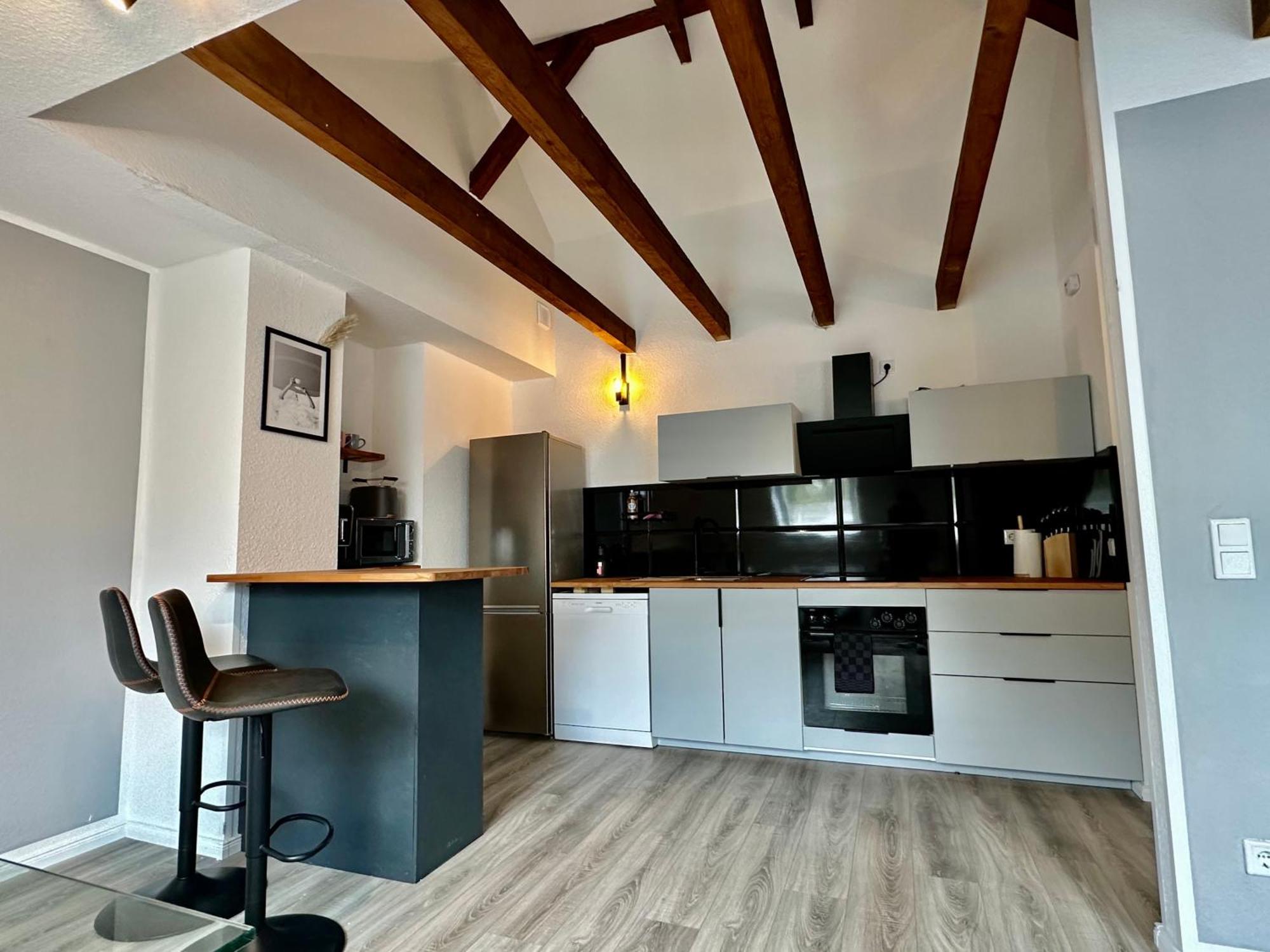 Stilvoll Im Zentrum Balken Loft Daire Bochum Dış mekan fotoğraf